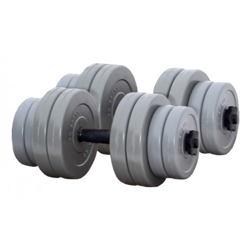 Купить Гантель  RN-Sport 2x16 кг Gray  в Киеве - фото №1